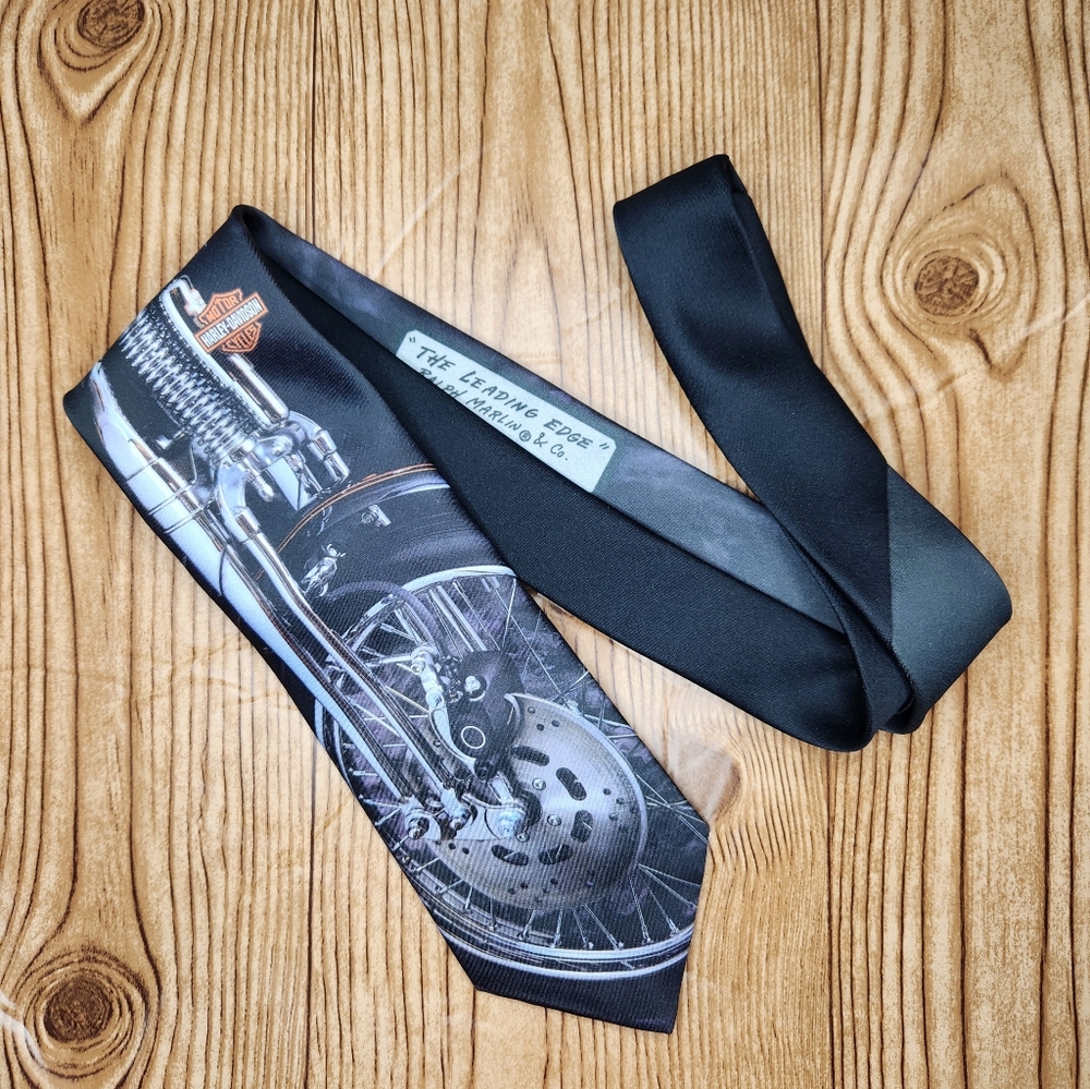 Ralph‎ Marlin Vintage 1992 Harley-Davidson Tie